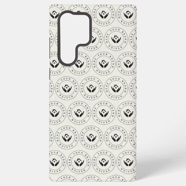 Funda Para Samsung Galaxy Logo y texto moderados estilo moderno (Reverso )