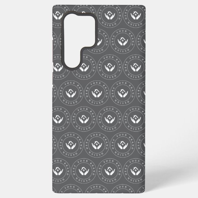 Funda Para Samsung Galaxy Logo y texto moderados estilo moderno (Reverso )