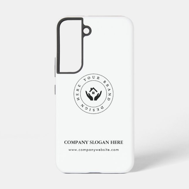 Funda Para Samsung Galaxy Logo y texto moderados estilo moderno (Reverso )
