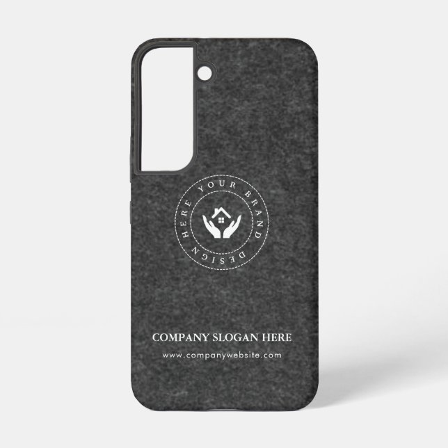 Funda Para Samsung Galaxy Logo y texto moderados estilo moderno (Reverso )