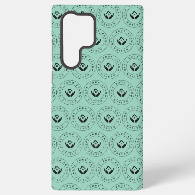 Funda Para Samsung Galaxy Logo y texto moderados estilo moderno (Reverso )