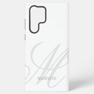 Funda Para Samsung Galaxy S22 Ultra Logotipo de marca de agua con monograma personaliz