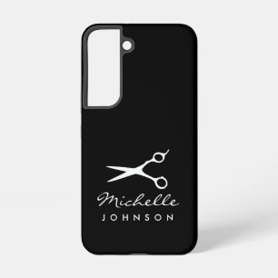 Funda Para Samsung Galaxy S22 Logotipo de tijeras de peluquero chic