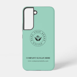 Funda Para Samsung Galaxy S22 Logotipo y texto editables de estilista moderno