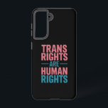 Funda Para Samsung Galaxy S21 Los derechos trans son derechos humanos Orgullo tr<br><div class="desc">Los derechos trans son derechos humanos Orgullo LGBTQ transgénero</div>