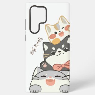 Funda Para Samsung Galaxy S22 Ultra Los mejores amigos con mis queridos gatos