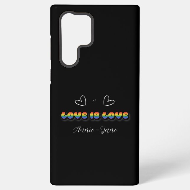 Funda Para Samsung Galaxy Love is Love Rainbow LGBTQ (Reverso )