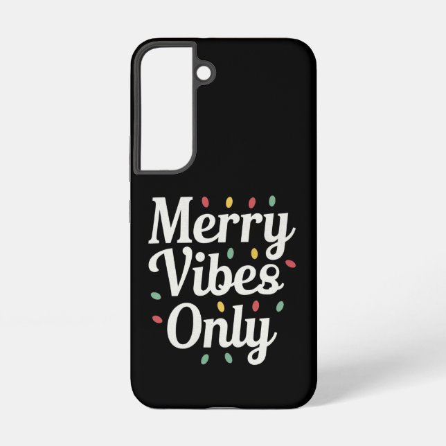 Funda Para Samsung Galaxy Luces de solo vibras alegres de Navidad para toda  (Reverso )
