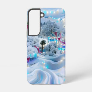 Funda Para Samsung Galaxy S22 Luces de un soñador País de las Maravillas Inverna