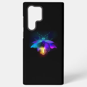Funda Para Samsung Galaxy S22 Ultra Luciérnaga de neón sobre negro