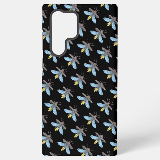 Funda Para Samsung Galaxy Luciérnaga (negra) - Funda Samsung (Reverso )