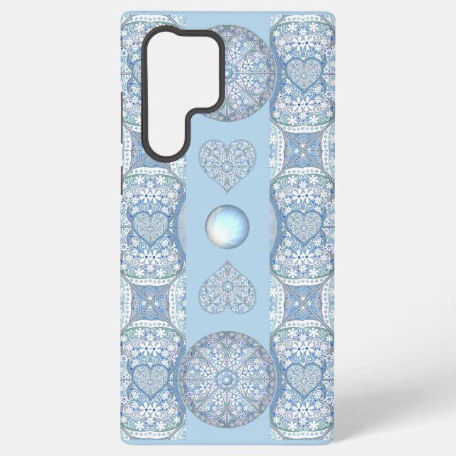 Funda Para Samsung Galaxy Lugar cerámico Azul claro (Reverso )
