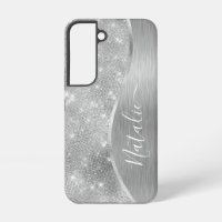 Lujo Brillo Glam Plata Personalizado Metálico
