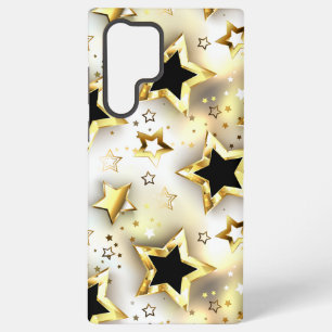 Funda Para Samsung Galaxy S22 Ultra Luz sin fisuras con estrellas doradas