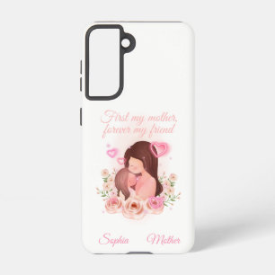 Funda Para Samsung Galaxy S21 Madre e hija, nombres personalizados