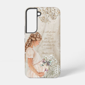 Funda Para Samsung Galaxy S22 Madre Embarazada Adorable con Lazo de Organza en E