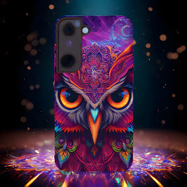 Funda Para Samsung Galaxy S22 Magenta Magic Owl
