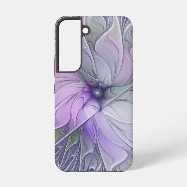 Funda Para Samsung Galaxy Magnífica Belleza Moderna Resumen Flor de Arte Fra (Reverso )