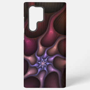 Funda Para Samsung Galaxy S22 Ultra Magnífico Resumen Brillante Fractal a rayas