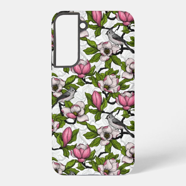 Funda Para Samsung Galaxy Magnolia floreciente (Reverso )
