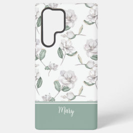 Funda Para Samsung Galaxy S22 Ultra Magnolia Flower MagSafe Tough