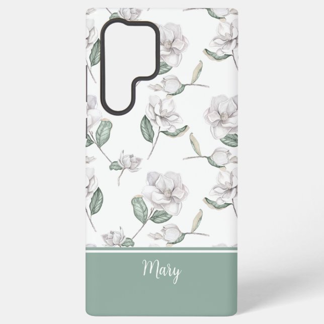 Funda Para Samsung Galaxy Magnolia Flower MagSafe Tough (Reverso )