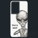 Funda Para Samsung Galaxy S21  ¡Mala Alien, eres la siguiente!<br><div class="desc">Alien gris ,  dibujo a lápiz de arte fantastico por Krisi ArtKSZP >>> Más productos en la categoría de tienda >> Alien >>> Alien malo</div>