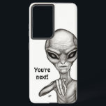 Funda Para Samsung Galaxy S21 Ultra ¡Mala Alien, eres la siguiente!<br><div class="desc">Alien gris ,  dibujo a lápiz de arte fantastico por Krisi ArtKSZP >>> Más productos en la categoría de tienda >> Alien >>> Alien malo</div>