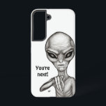 Funda Para Samsung Galaxy S22 ¡Mala Alien, eres la siguiente!<br><div class="desc">Alien gris ,  dibujo a lápiz de arte fantastico por Krisi ArtKSZP >>> Más productos en la categoría de tienda >> Alien >>> Alien malo</div>