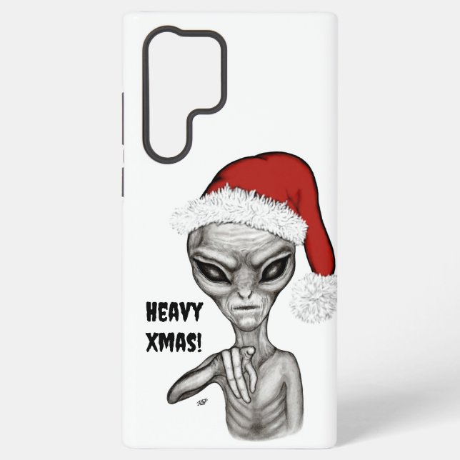 Funda Para Samsung Galaxy Malo Alien , Pesada Navidad ! (Reverso )
