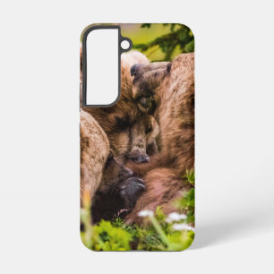 Funda Para Samsung Galaxy S22 Mamá oso enfermería sus dos cobs, el lago Clark Na