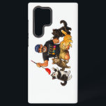 Funda Para Samsung Galaxy S22 Ultra Man playing with his cats<br><div class="desc">Man playing with his cats</div>