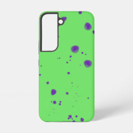 Funda Para Samsung Galaxy S22 Manchas Purpura Verde Neón
