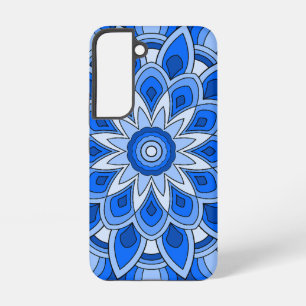 Funda Para Samsung Galaxy S22 Mandala en azul