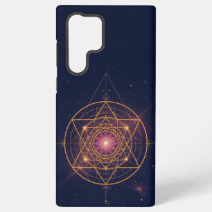 Funda Para Samsung Galaxy S22 Ultra Mandala Luminoso de Armonía Dorada