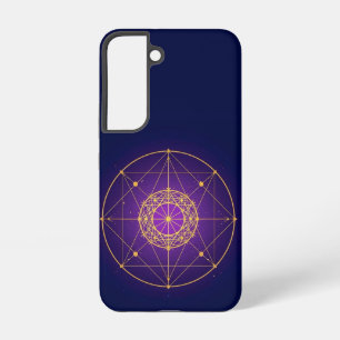 Funda Para Samsung Galaxy S22 Mandala Sagrado Celestial – Geometría Mística