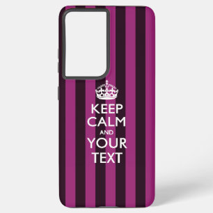Funda Para Samsung Galaxy S21+ Mantener la CALMA y el texto personalizados