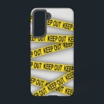 Funda Para Samsung Galaxy S21 Manténgase alejado y no cruce la cinta de la polic<br><div class="desc">Cinta amarilla de la policía con letras</div>