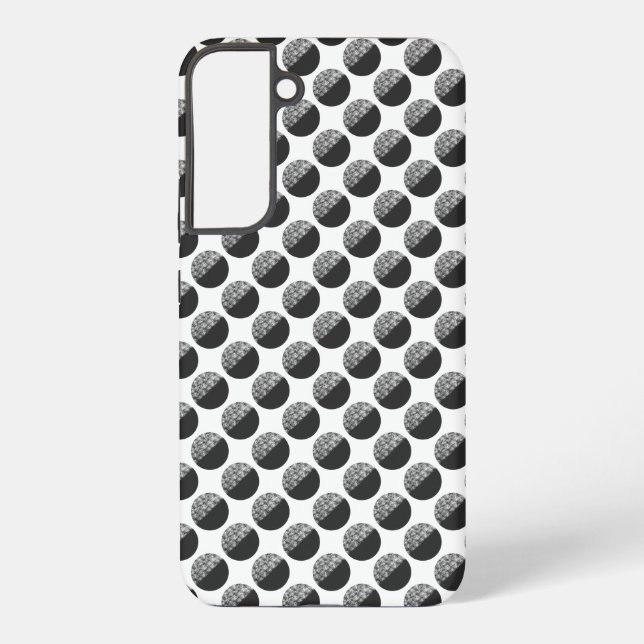 Funda Para Samsung Galaxy Many Moons Black & White Pattern (Reverso )