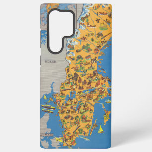 Funda Para Samsung Galaxy S22 Ultra Mapa de Suecia