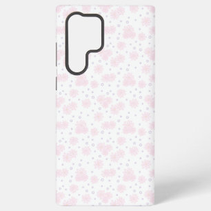 Funda Para Samsung Galaxy S22 Ultra Margaritas y Lunares - Rosa Pastel, Amarillo y Púr
