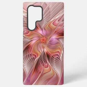 Funda Para Samsung Galaxy S22 Ultra Mariposa abstracta colorida arte de fantasía fract