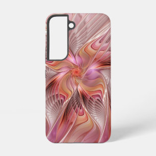 Funda Para Samsung Galaxy S22 Mariposa abstracta colorida arte fantástico fracta