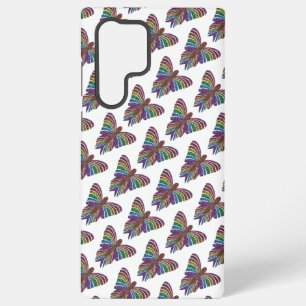 Funda Para Samsung Galaxy S22 Ultra Mariposa Arcoíris (blanco) - Funda Samsung