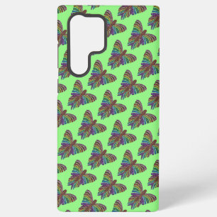 Funda Para Samsung Galaxy S22 Ultra Mariposa Arcoíris (verde claro) - Funda Samsung