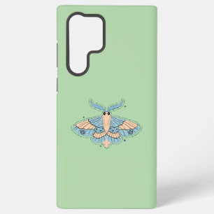 Funda Para Samsung Galaxy S22 Ultra Mariposa Celestial Caprichosa — Azul Suave y Meloc