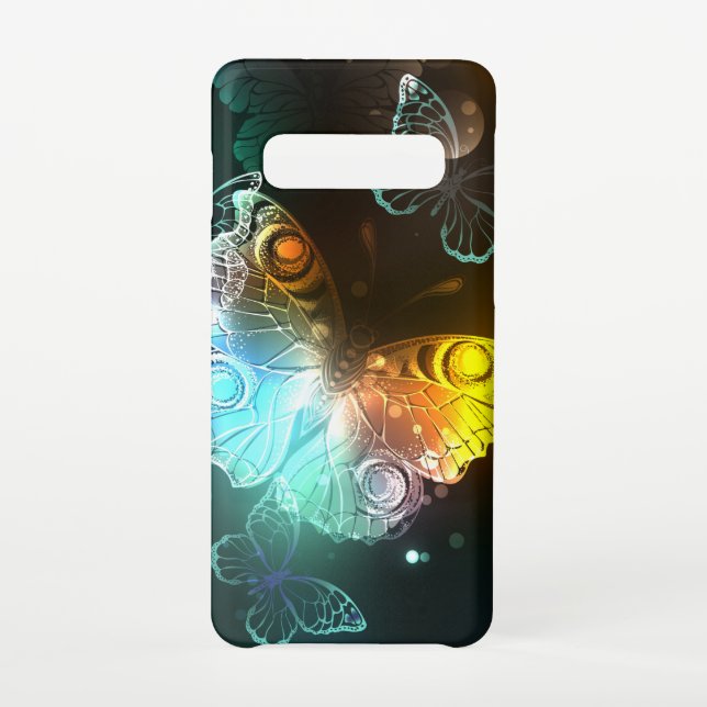 Funda Para Samsung Galaxy Mariposa luminosa y mariposas nocturnas (Reverso)