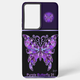 Funda Para Samsung Galaxy S21 Ultra Mariposa morada 31