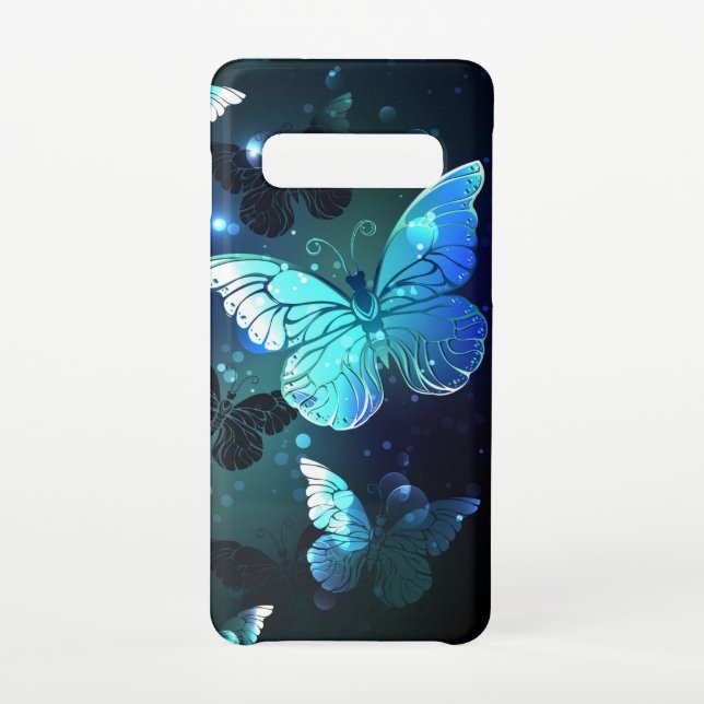 Funda Para Samsung Galaxy Mariposa nocturna fluida (Reverso)