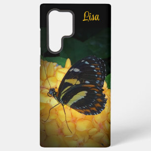 Funda Para Samsung Galaxy S22 Ultra Mariposa personalizada en Funda Samsung de flores